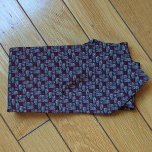Arrow Burgundy and Gray Patterned Tie